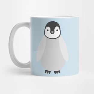 Penguin Chick (blue background) Mug